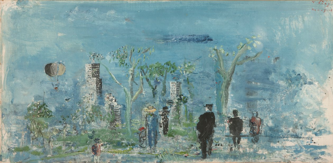 Central Park, Nova York (óleo sobre tela) de Wilhelm Thoeny