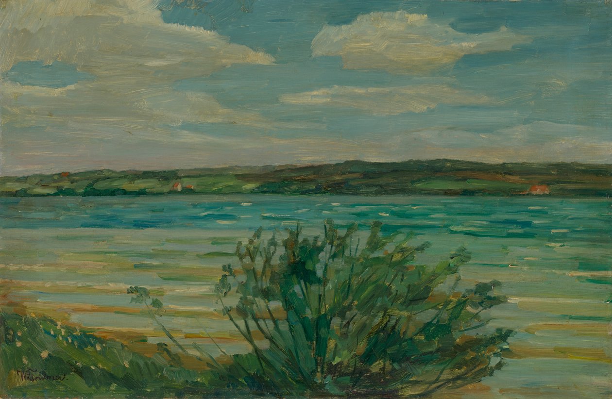 No lago de Starnberg de Wilhelm Trübner