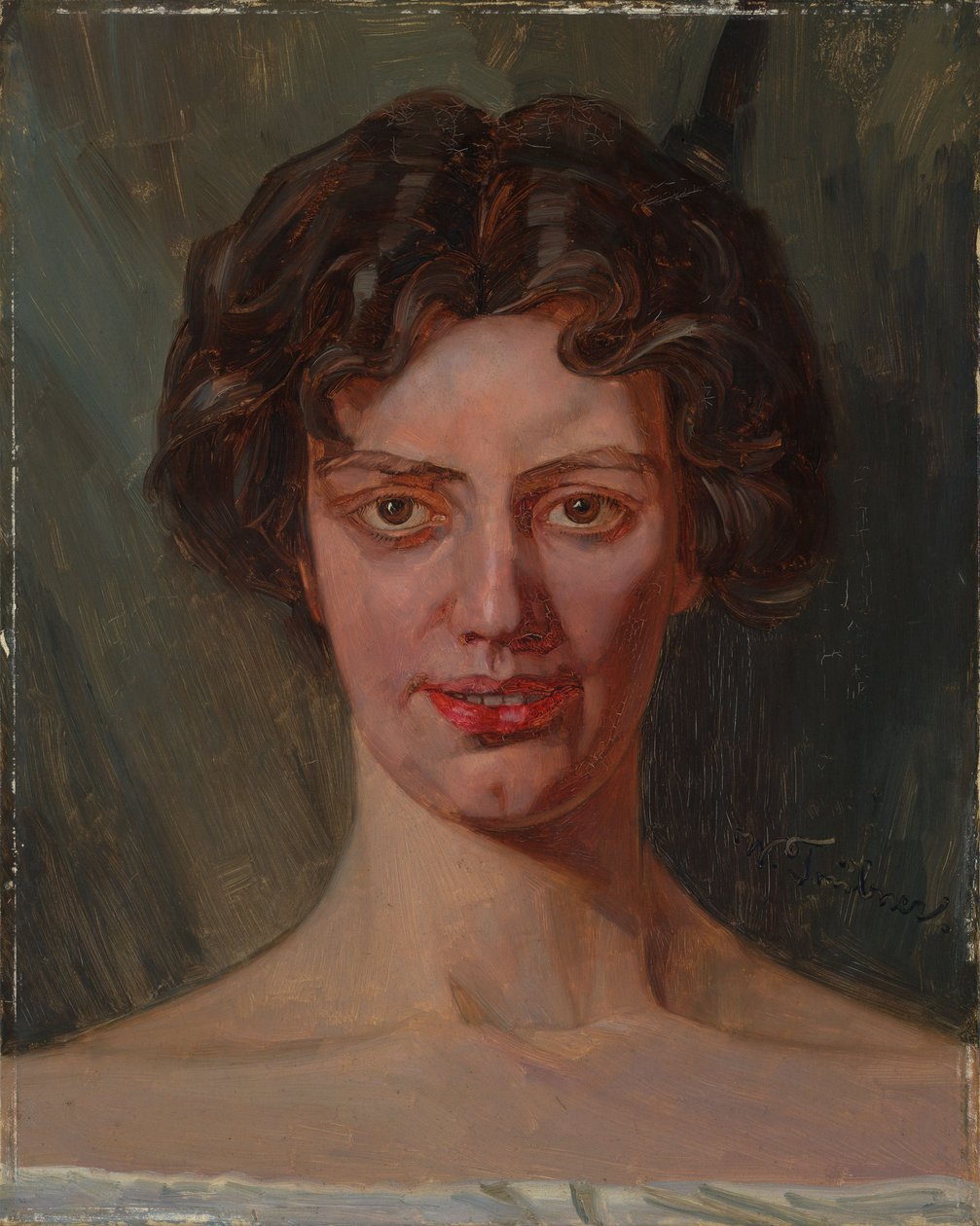 Retrato de Bertha Reiff de Wilhelm Trübner