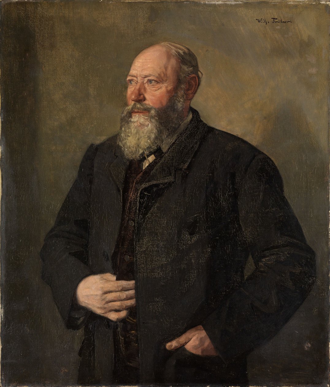 Retrato do cervejeiro Eisenhart, chamado «O Fazedor» de Wilhelm Trübner