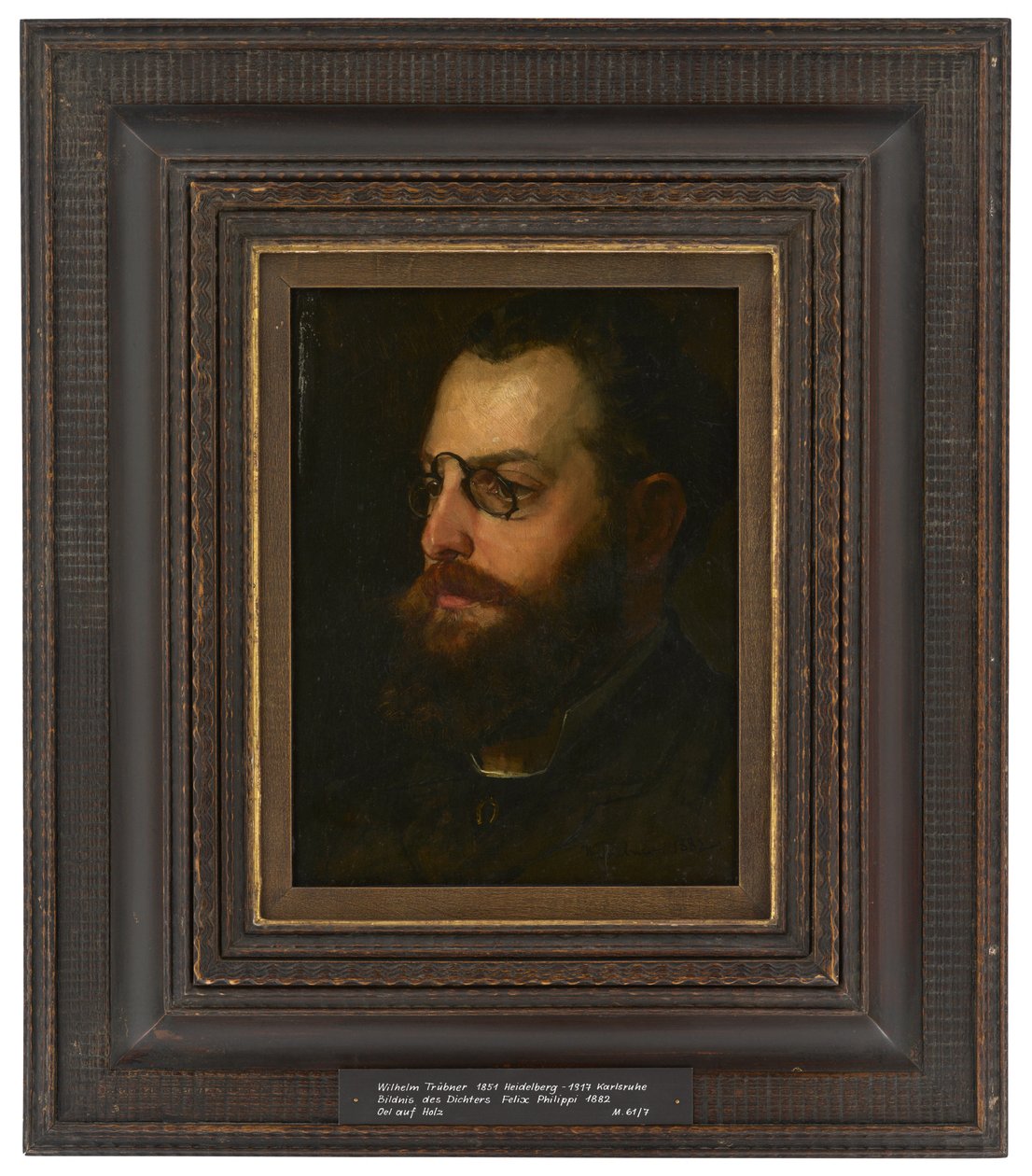 Retrato do poeta Felix Philippi de Wilhelm Trübner