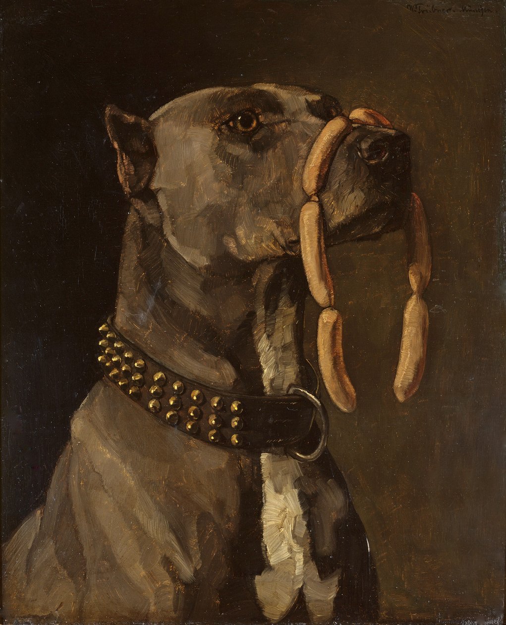Mastim (com salsicha) de Wilhelm Trübner