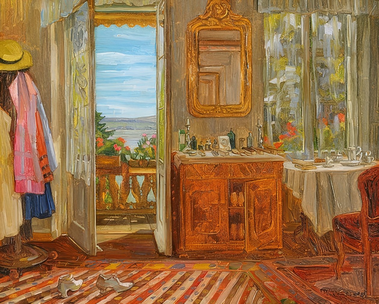 Interior da Starnberger See. 1912 de Wilhelm Trübner