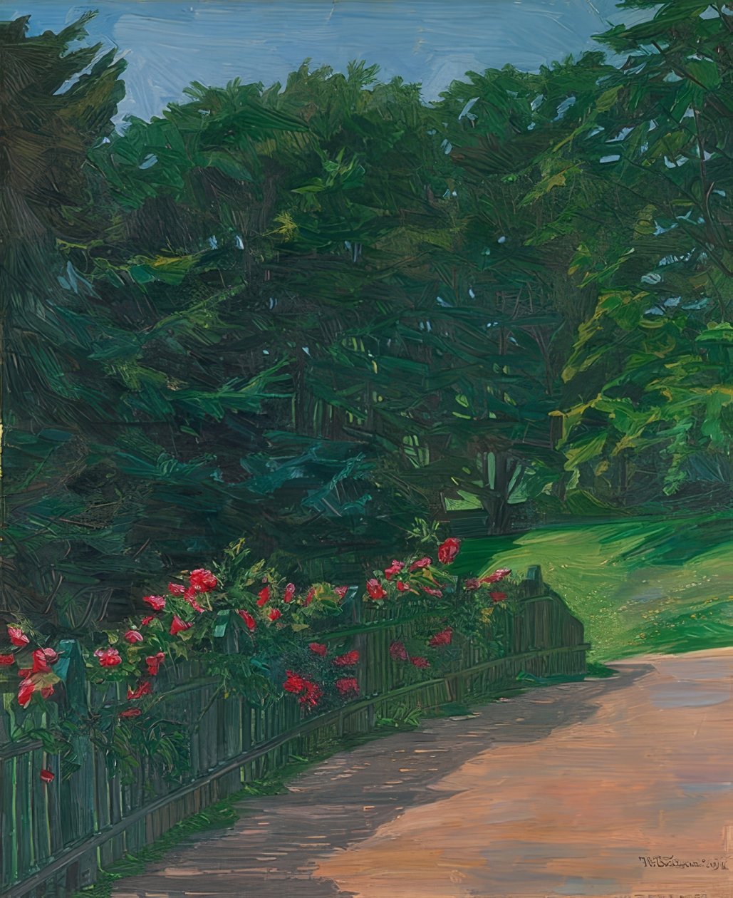 Paisagem. 1910 de Wilhelm Trübner