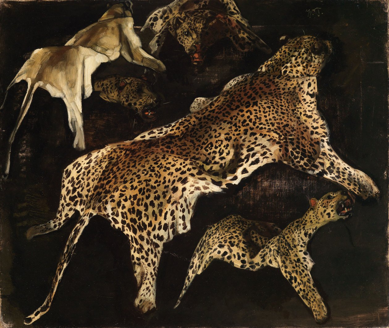 Peles de leopardo de Wilhelm Trübner
