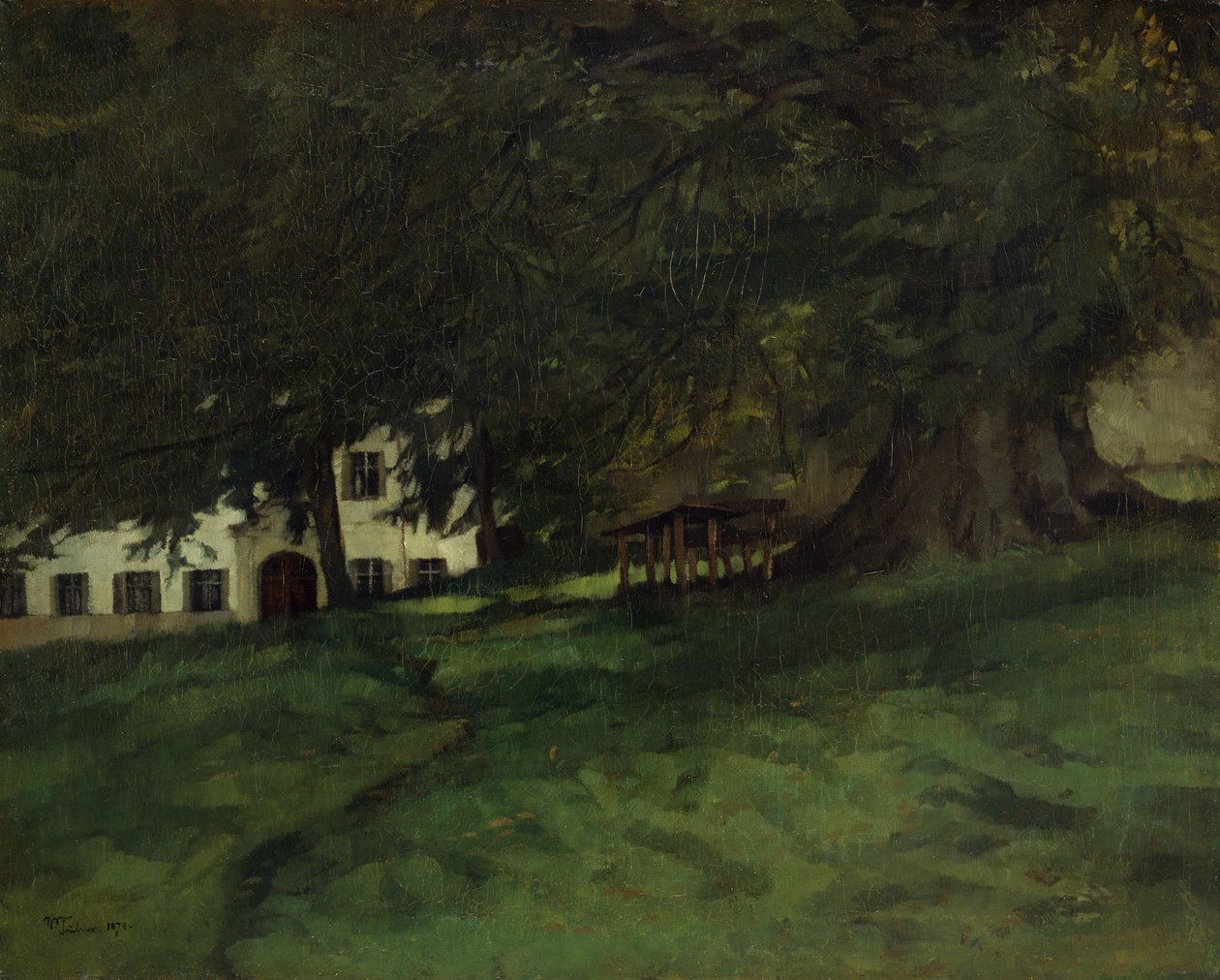 Tília em Herrenchiemsee de Wilhelm Trübner