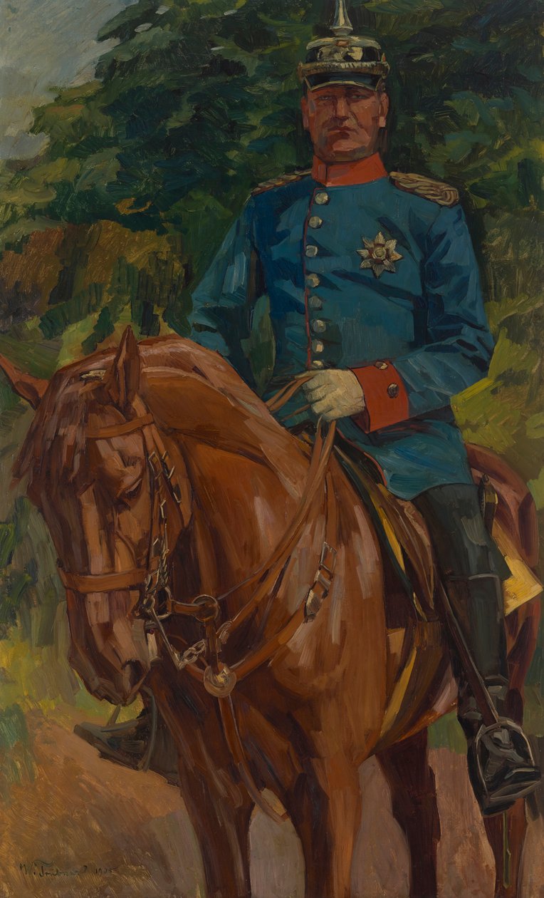 Retrato equestre de Wilhelm Trübner