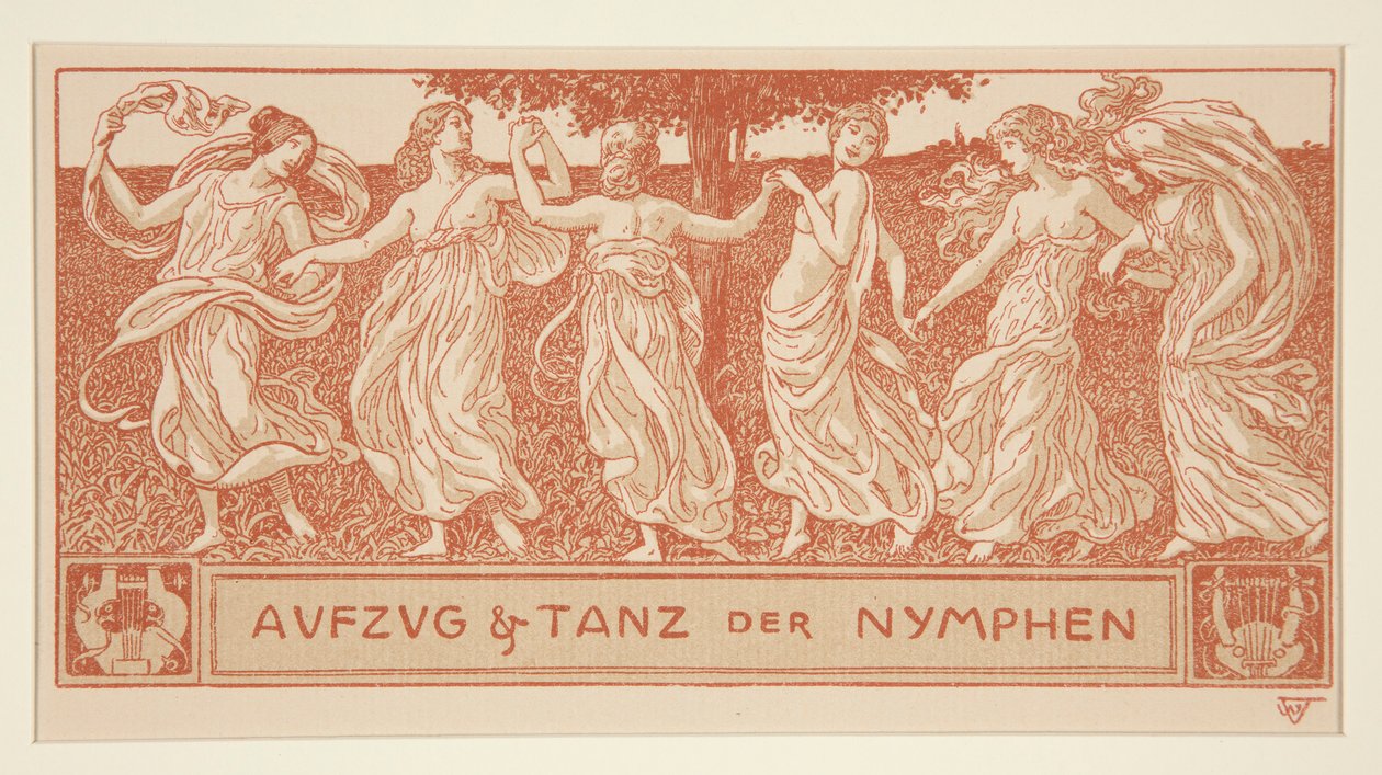 Aufzug und Tanz der Nymphen (Procissão e dança das ninfas) de Wilhelm Volz