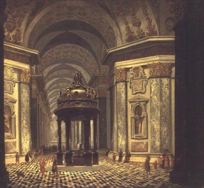 Interior de uma Igreja de Wilhelm van Ehrenberg