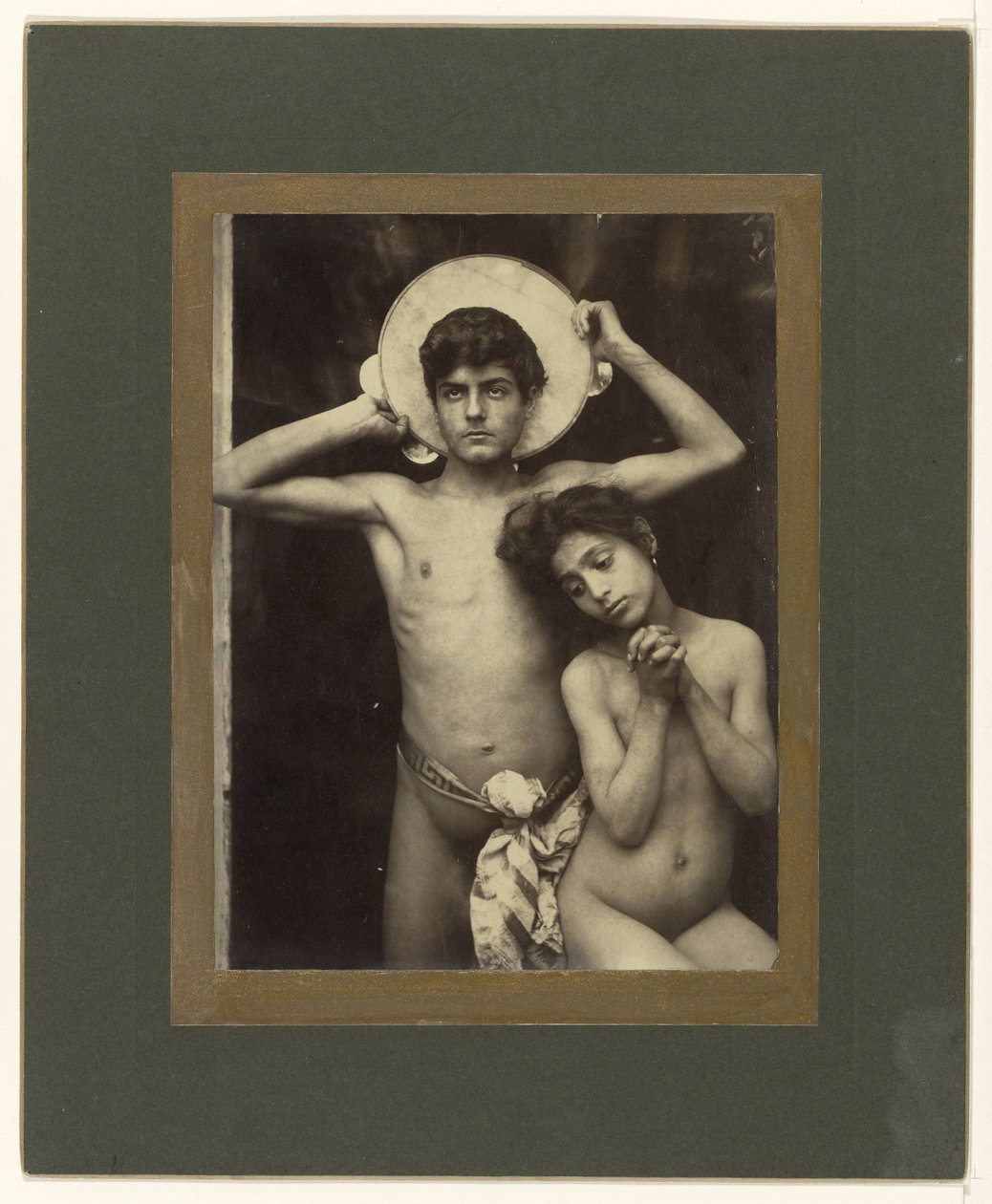 menino e menina nus de Baron Wilhelm von Gloeden