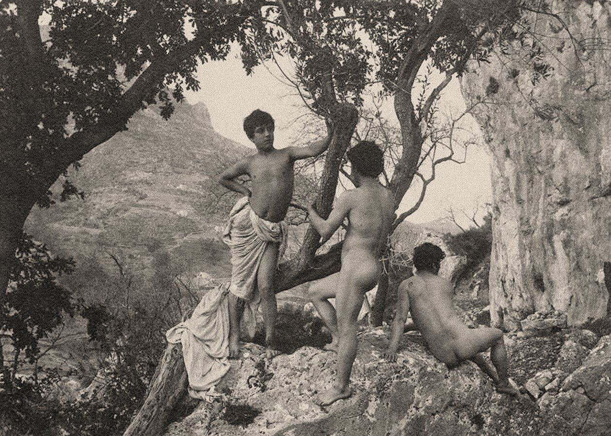 estudo de nus nus masculinos, c.1900 de Baron Wilhelm von Gloeden
