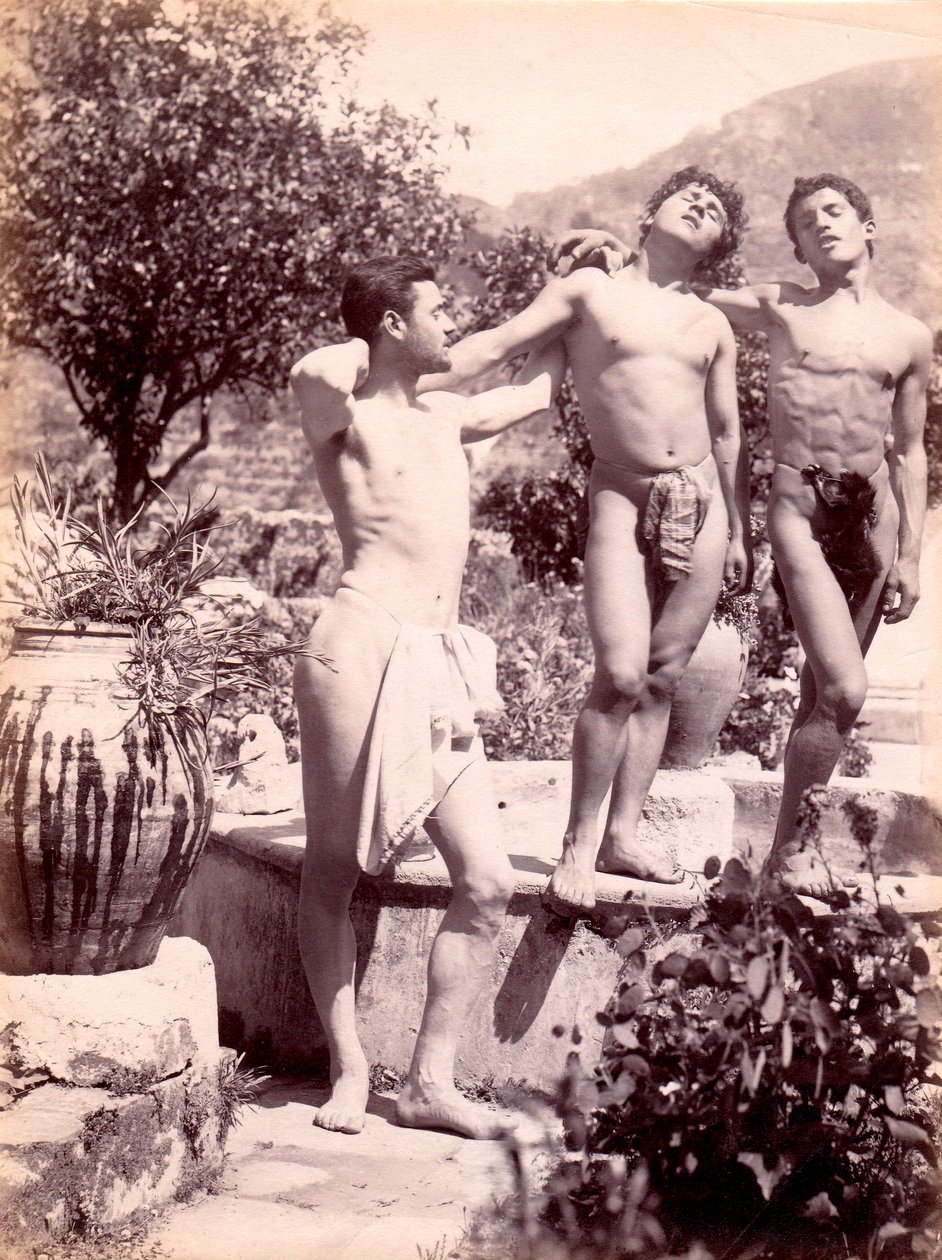 estudo de nus masculinos, c.1900 de Baron Wilhelm von Gloeden