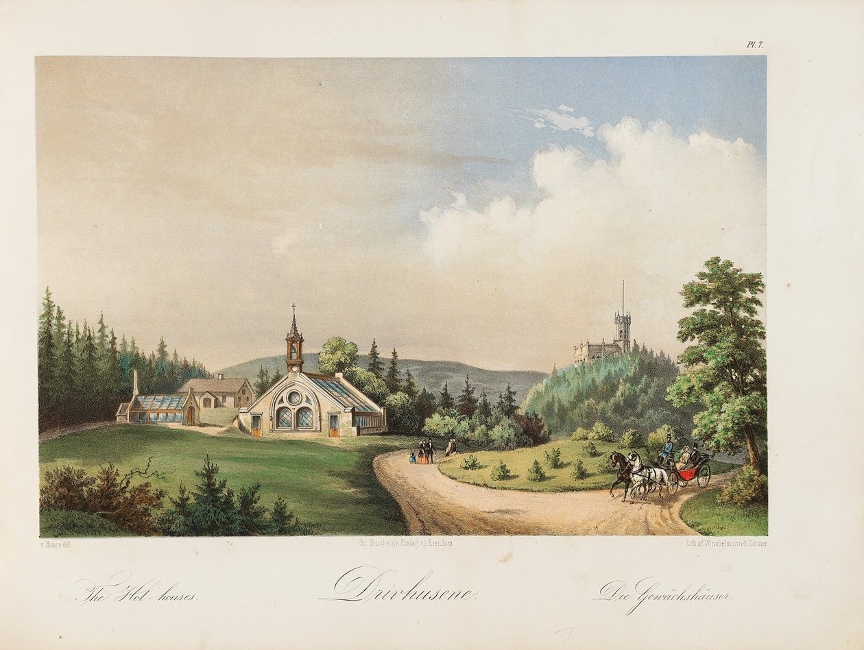 Casas quentes do Oscars, 1852 de Wilhelm von Hanno