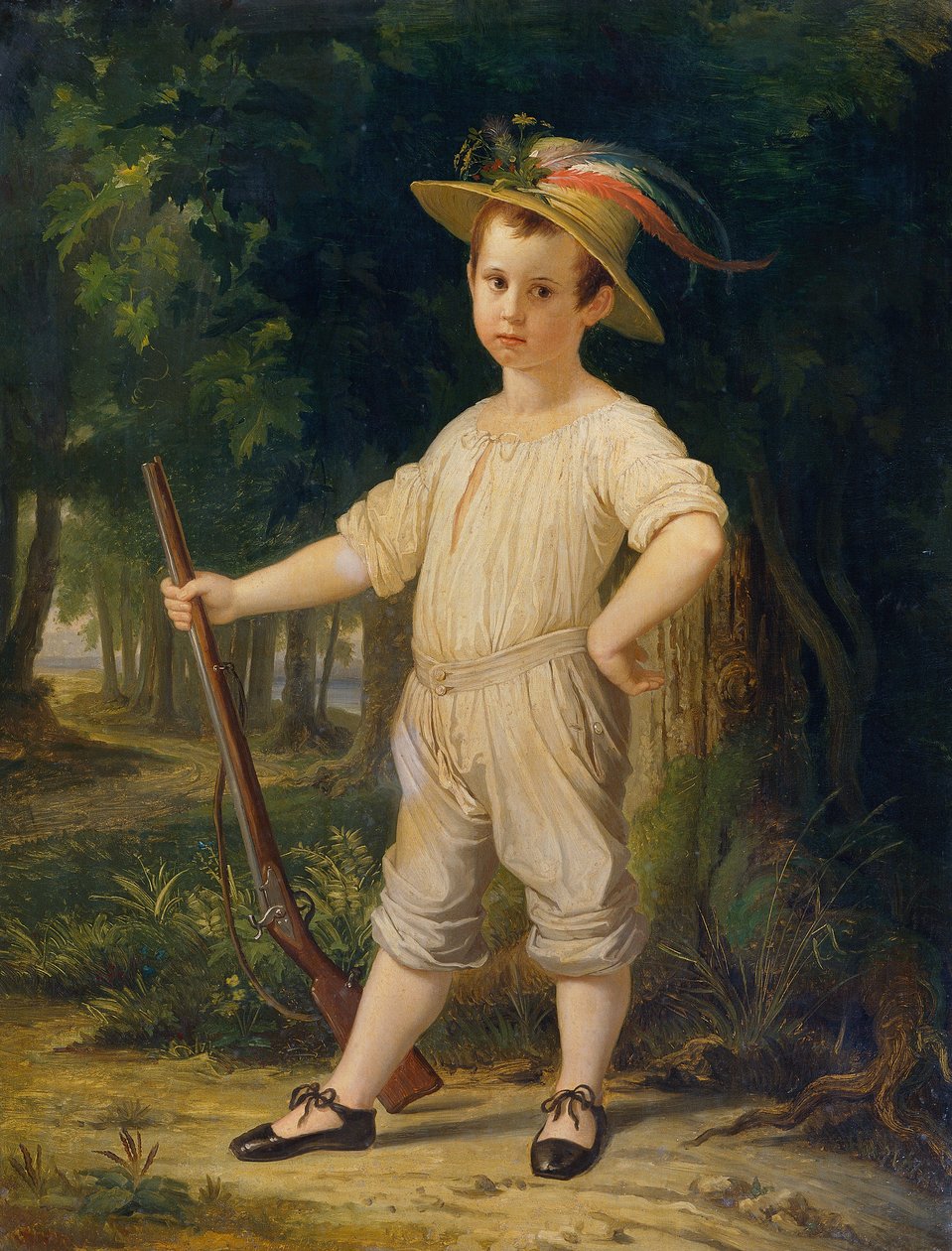 O Pequeno Fazendeiro (O Pequeno Caçador) de Wilhelm von Kaulbach