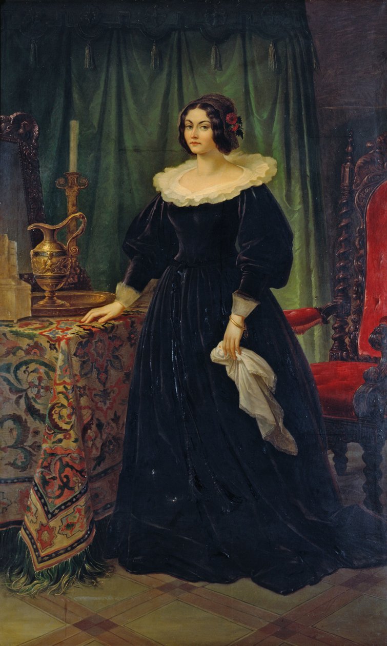 Retrato da dançarina Lola Montez 1821-1861, 1847. de Wilhelm von Kaulbach