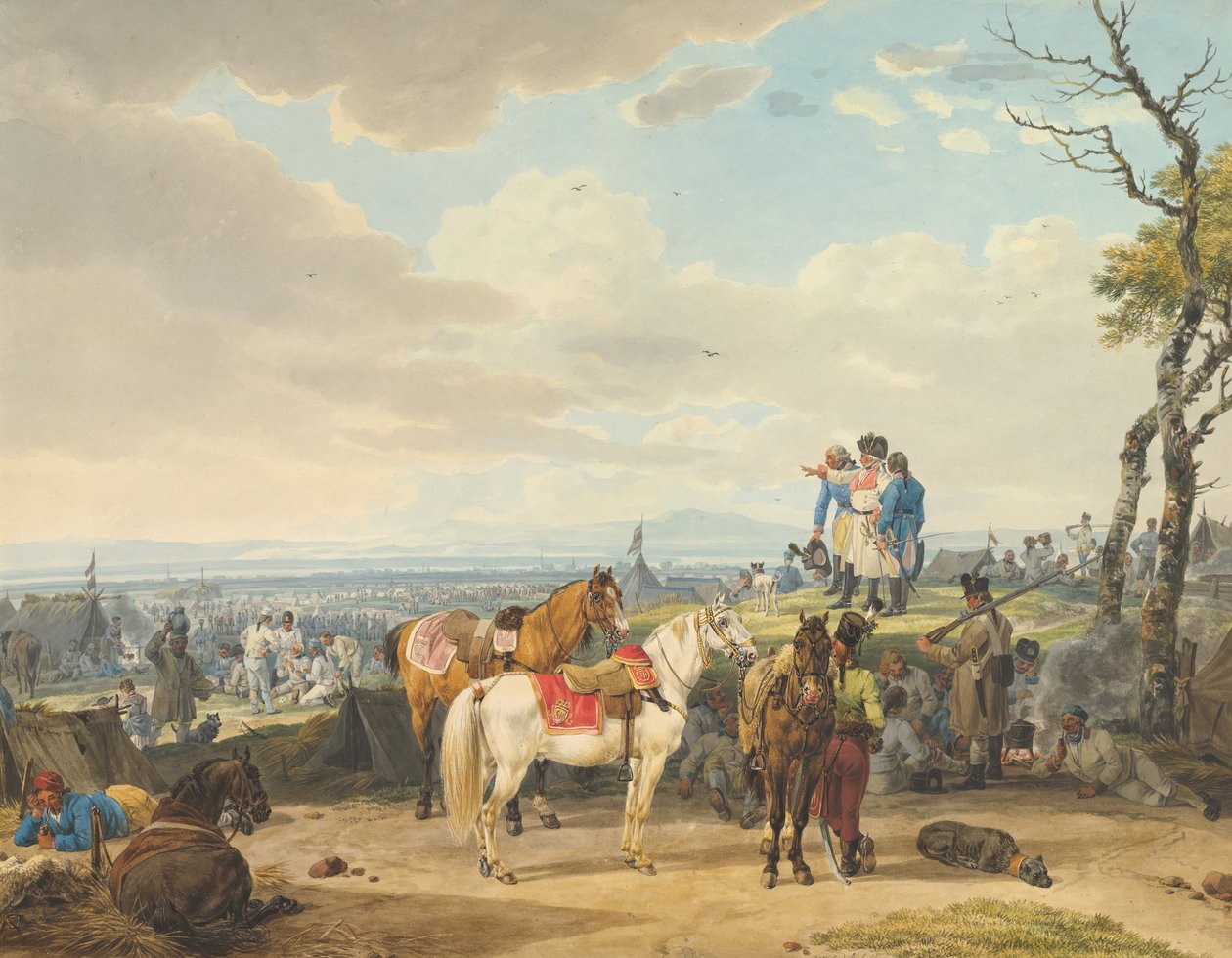Soldados austríacos, finais do século XVIII-19. de Wilhelm von Kobell