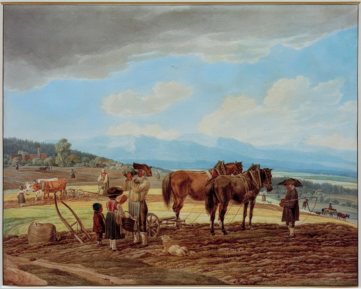 Descanse ao arar de Wilhelm von Kobell
