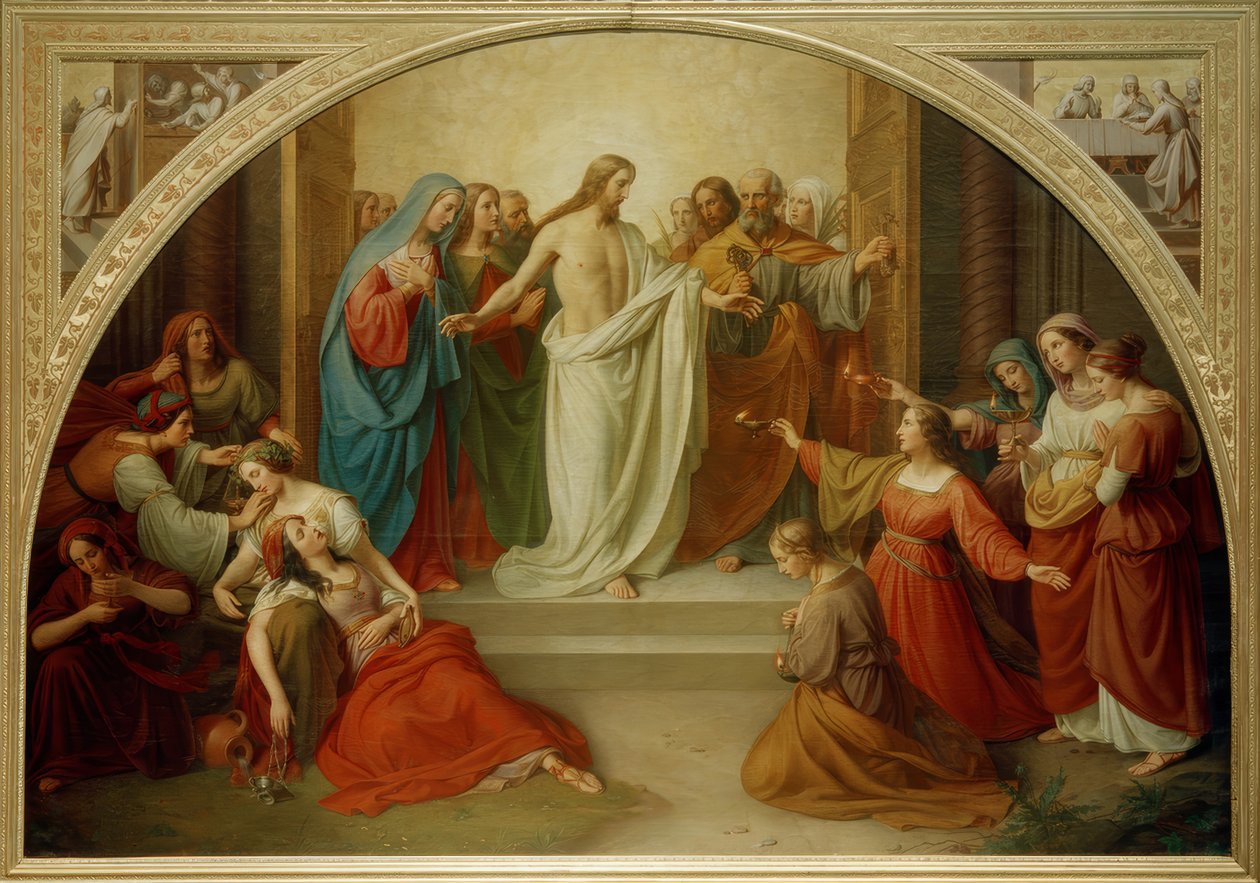 W. v. Schadow, as virgens sábias e tolas de Friedrich Wilhelm von Schadow