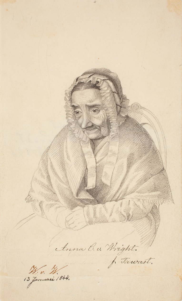 Anna Christina von Wright, avó do artista de Wilhelm von Wright