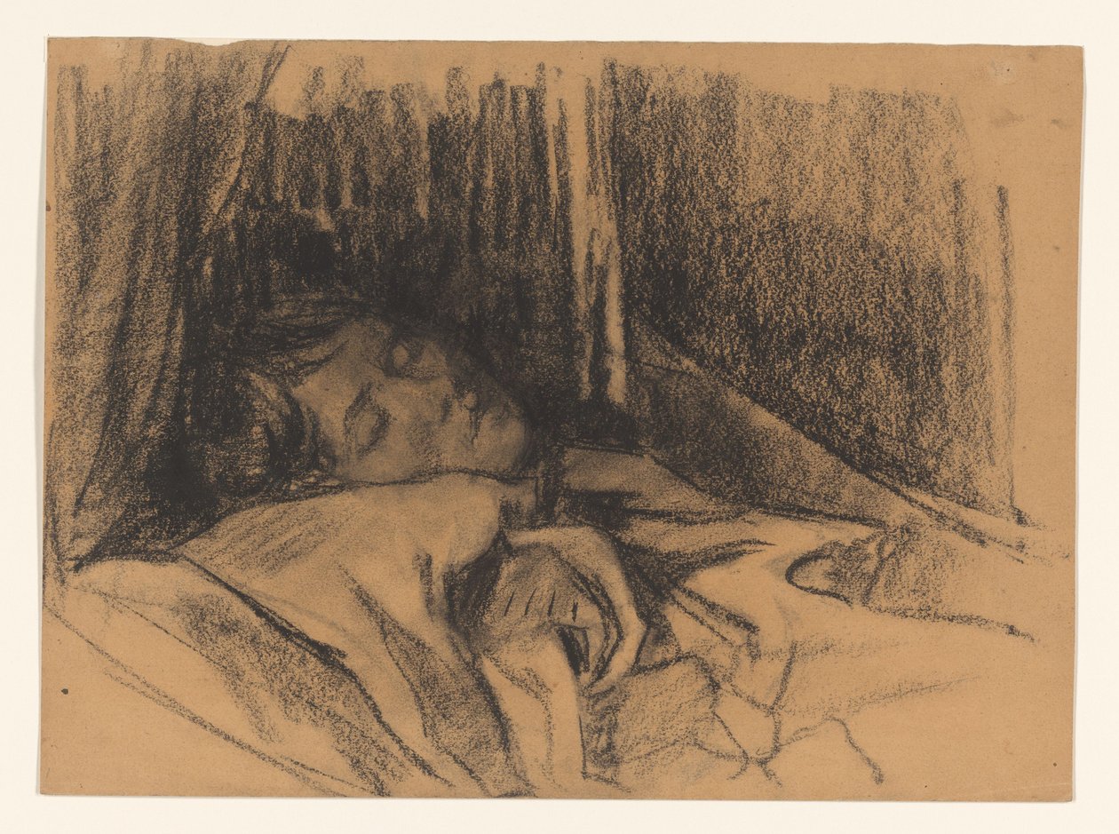 Esposa de Wilhelmus Johannes Steenhoff, na cama de Wilhelmus Johannes Steenhoff