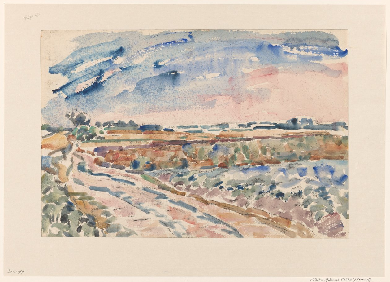 Estrada através da paisagem de Wilhelmus Johannes Steenhoff