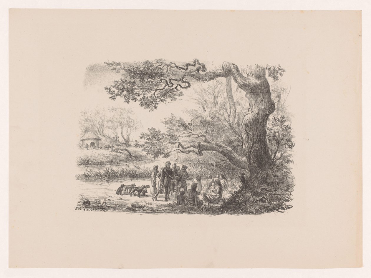 Regresso da caça
Vêm aí os nossos antepassados da caça
Art-Album de W. P. van Geldorp (título da série) de Wilhelmus Petrus van Geldorp