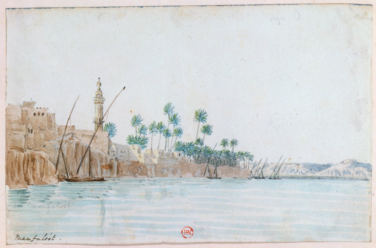 "Manfaloot, Egipto", século XIX de Wilkinson