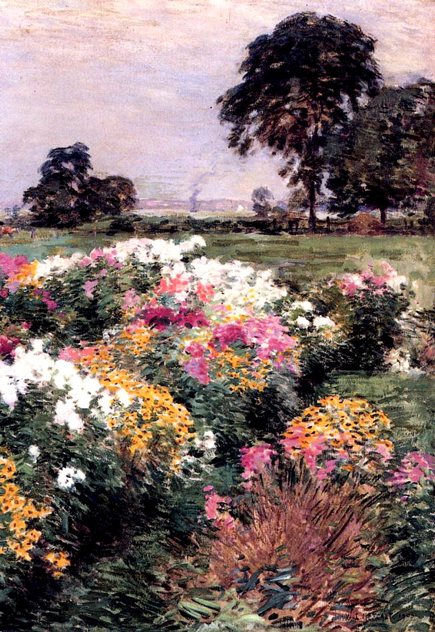 Uma exibição de flores, 1903 de Willard Leroy Metcalf