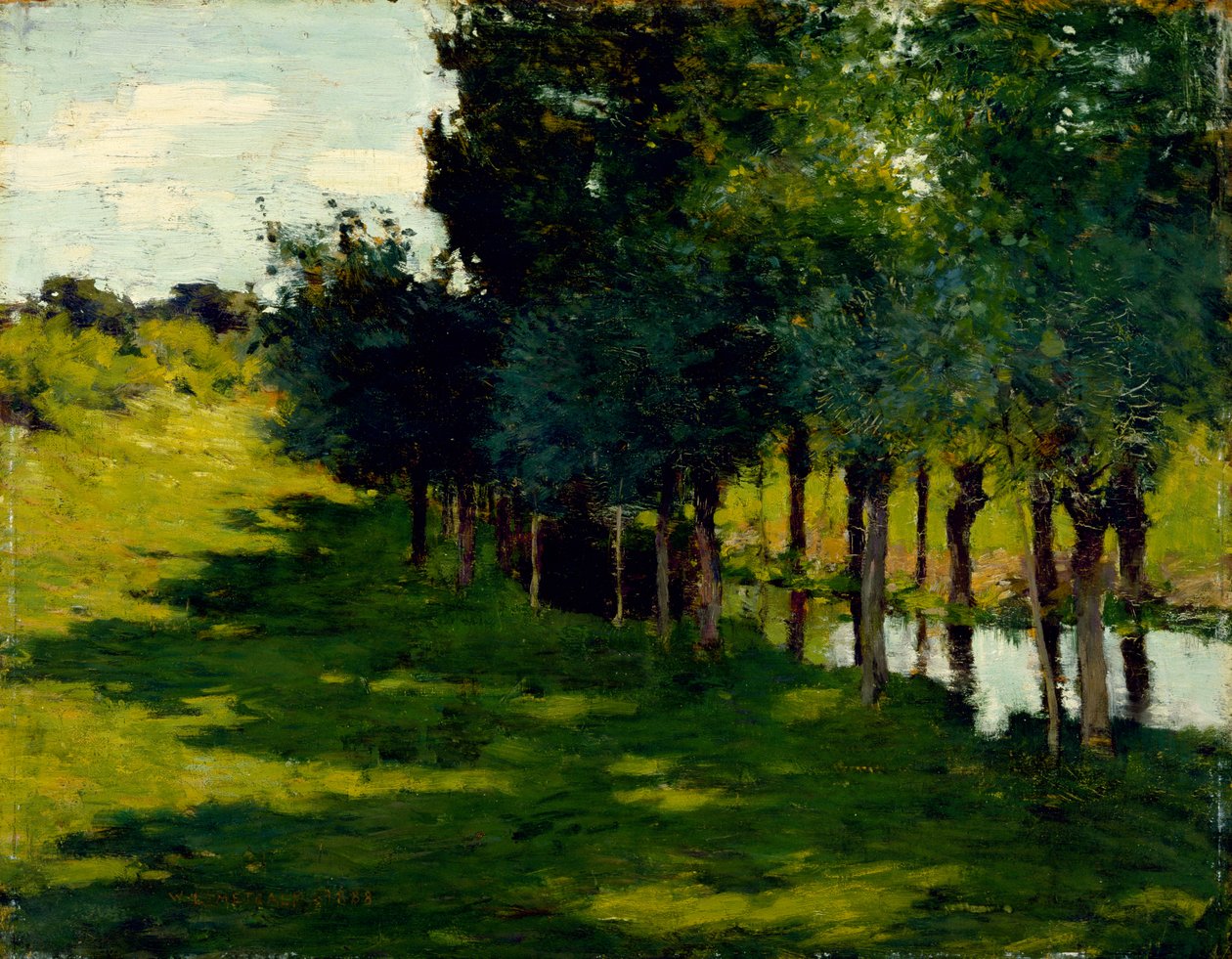 Luz solar e sombra, 1888 de Willard Leroy Metcalf