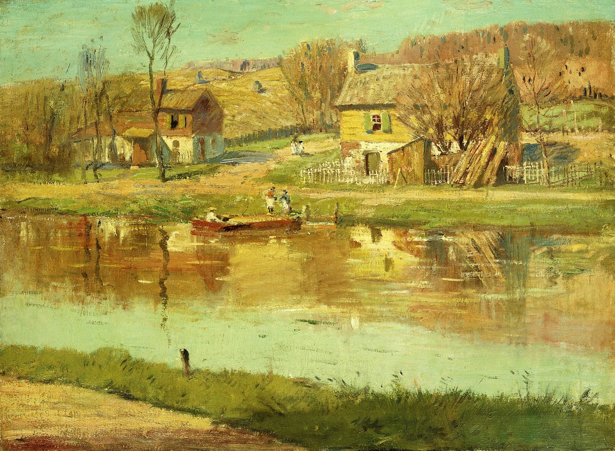 Reflexões na água, c.1895-1919 de Willard Leroy Metcalf