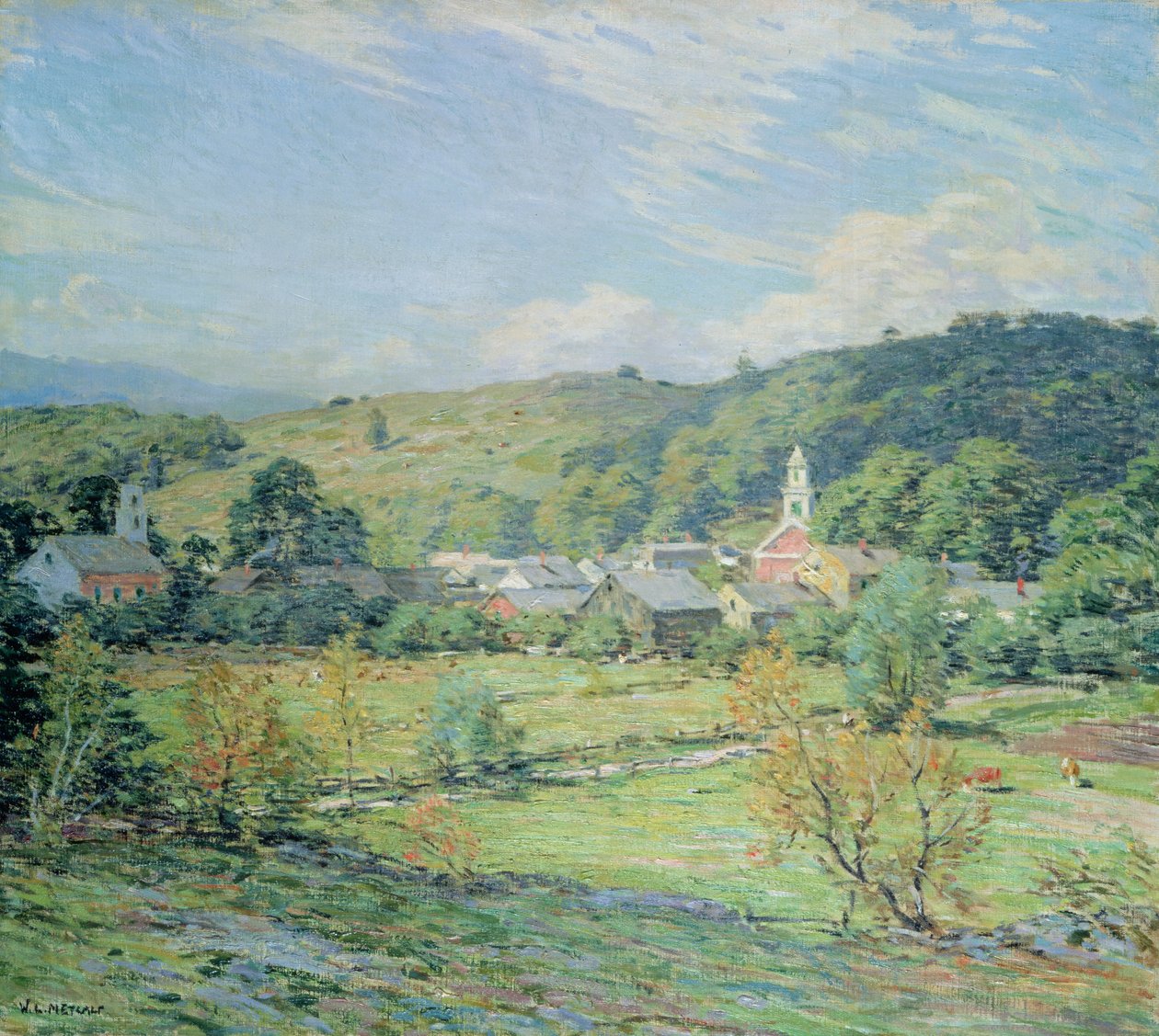 Manhã de setembro, Plainfield, New Hampshire de Willard Leroy Metcalf