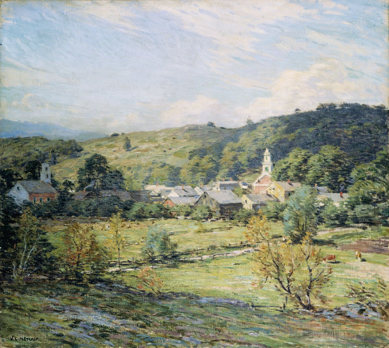 Manhã de setembro, Plainfield, New Hampshire de Willard Leroy Metcalf