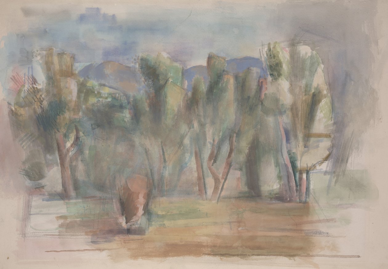Estudo (aquarela sobre papel) de Willard Nash
