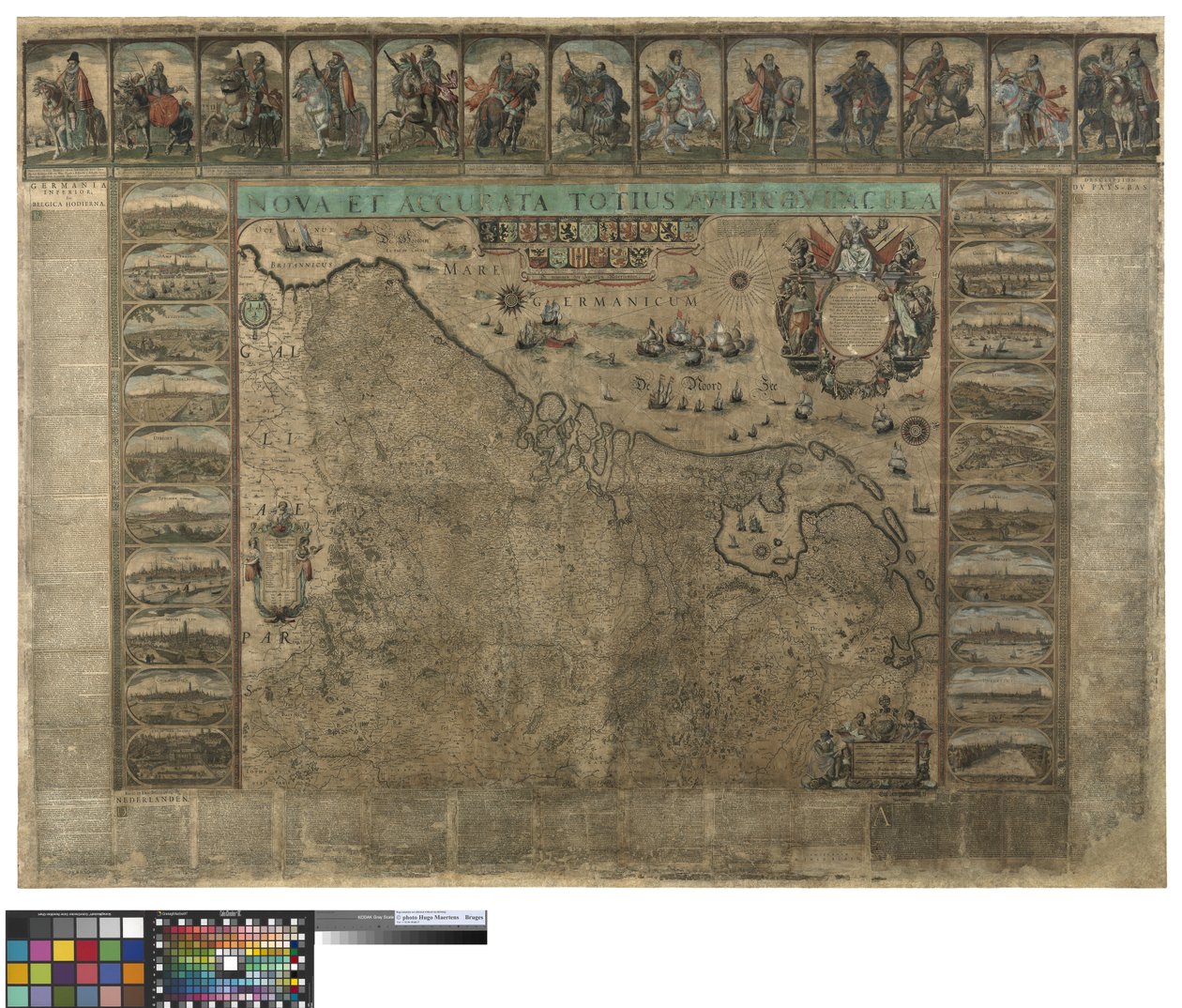 Mapa de parede dos Países Baixos, Willem Blaeu de Willem Janszoon Blaeu