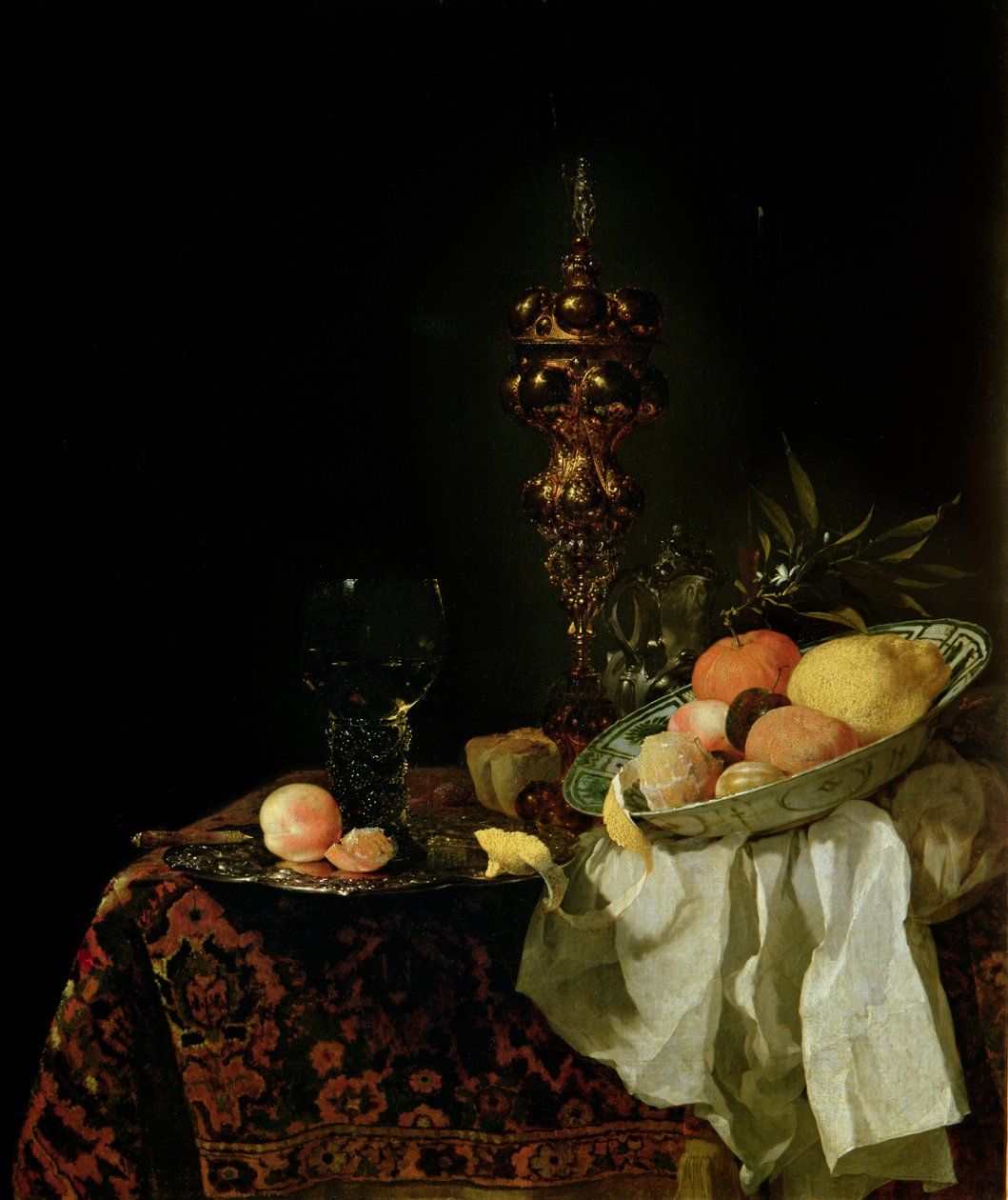 Sobremesa, 1653-54 de Willem Kalf