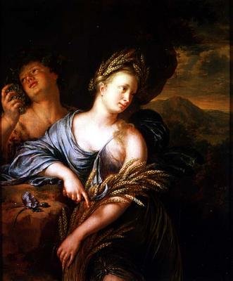 Uma alegoria da colheita de Willem Van Mieris