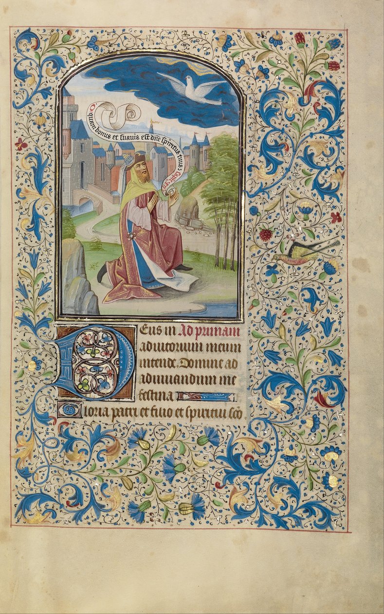 Salomão orando ao Espírito Santo de Willem Vrelant