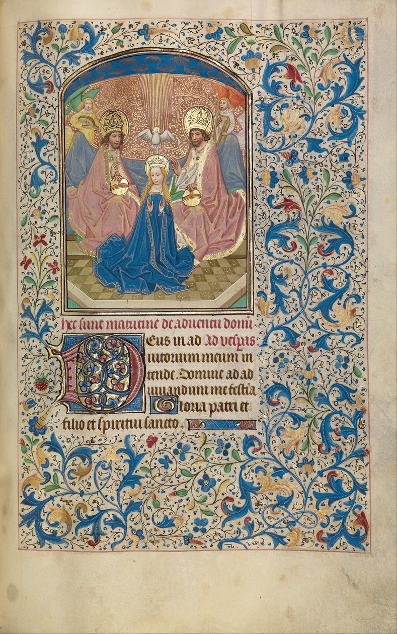 A coroação da virgem de Willem Vrelant