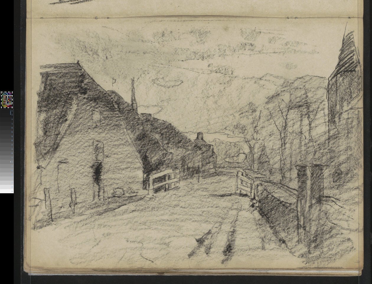 Dorpsweg em Diepenheim de Willem Arnoldus Witsen
