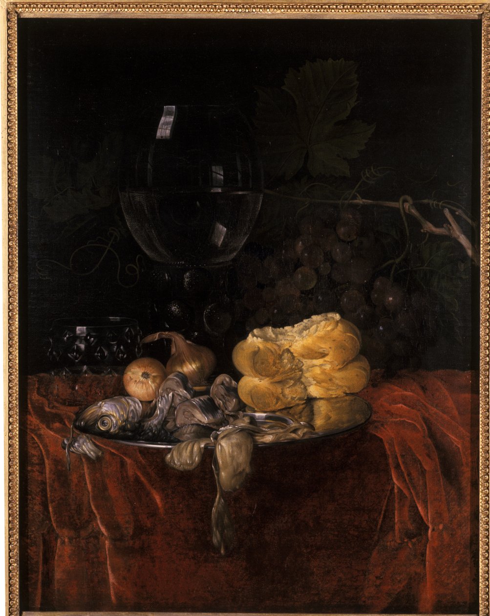 Ainda vida com arenque de Willem van Aelst