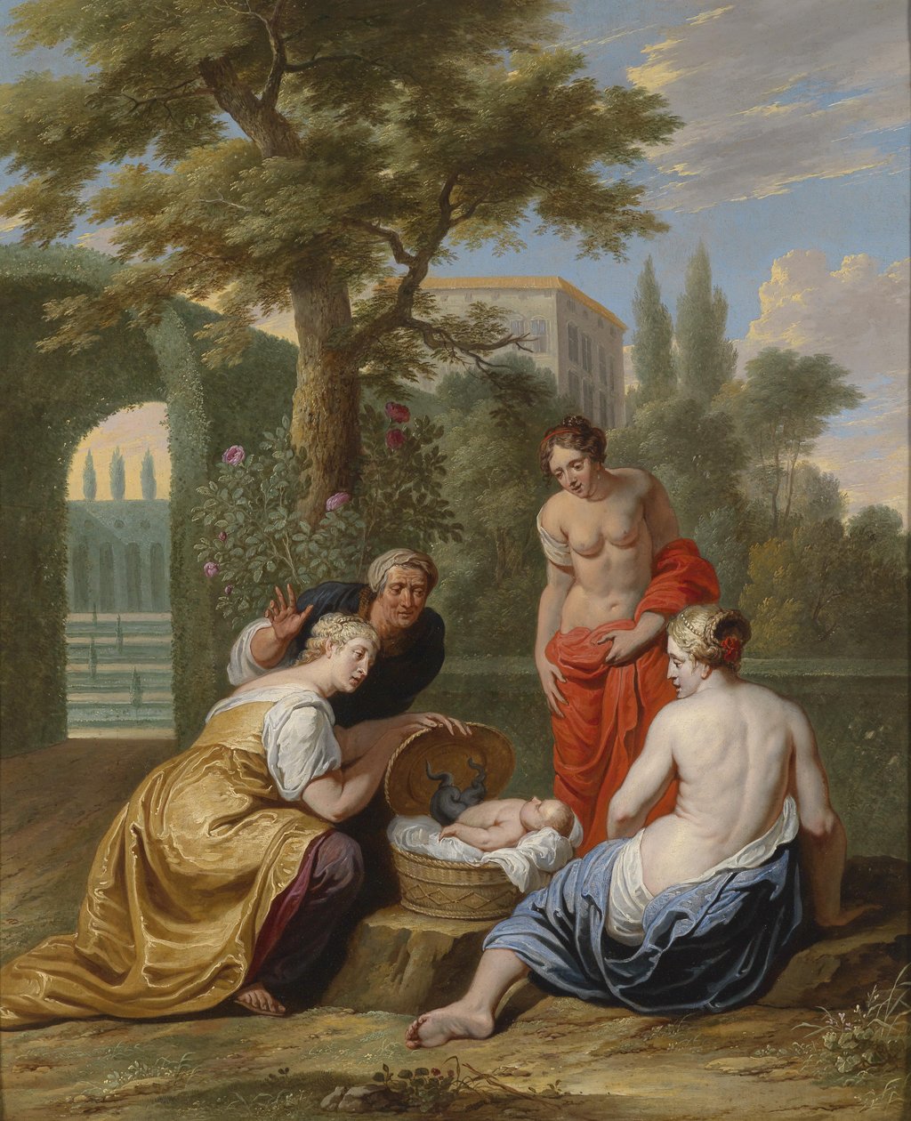 A descoberta dos Erichthonios pelas filhas dos Kekrops de Willem van the Elder Herp
