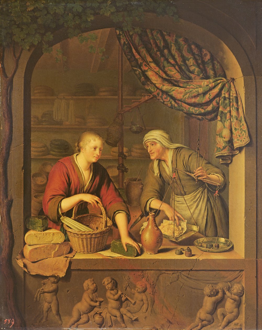 A loja, 1705 de Willem Van Mieris