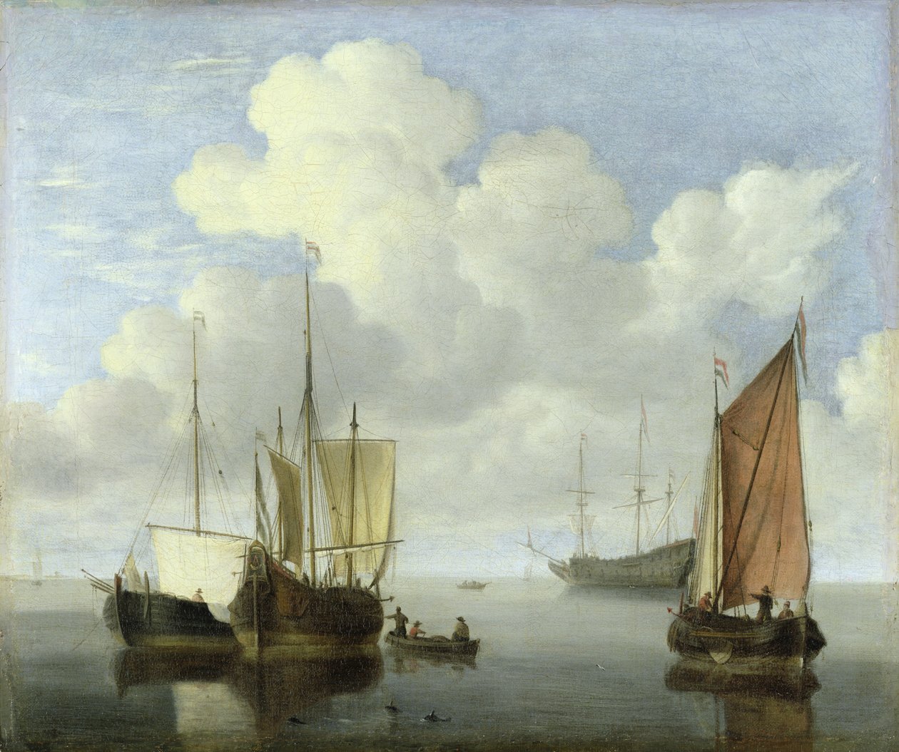 Seascape de Willem van de Velde the Younger