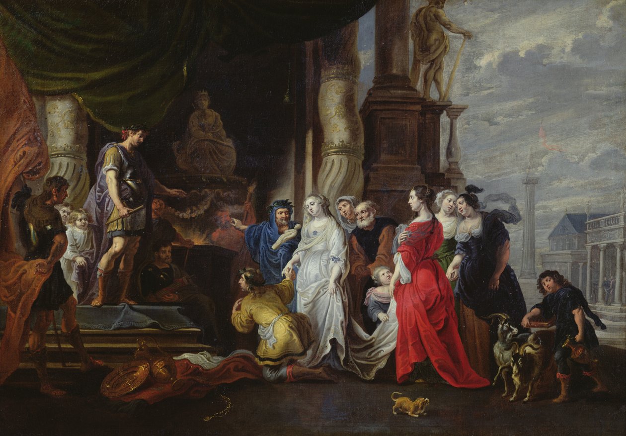 A Continência de Cipião (237-183 aC) de Willem van the Elder Herp
