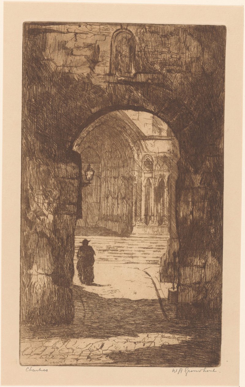 Chartres (título original no objeto) de Willem Adrianus Grondhout (signed by artist)