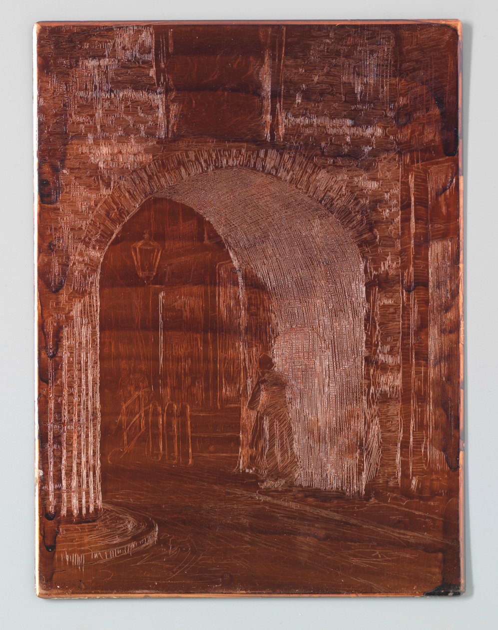 Porta da Prisão em Haia antes da restauração de Willem Adrianus Grondhout (signed by artist)