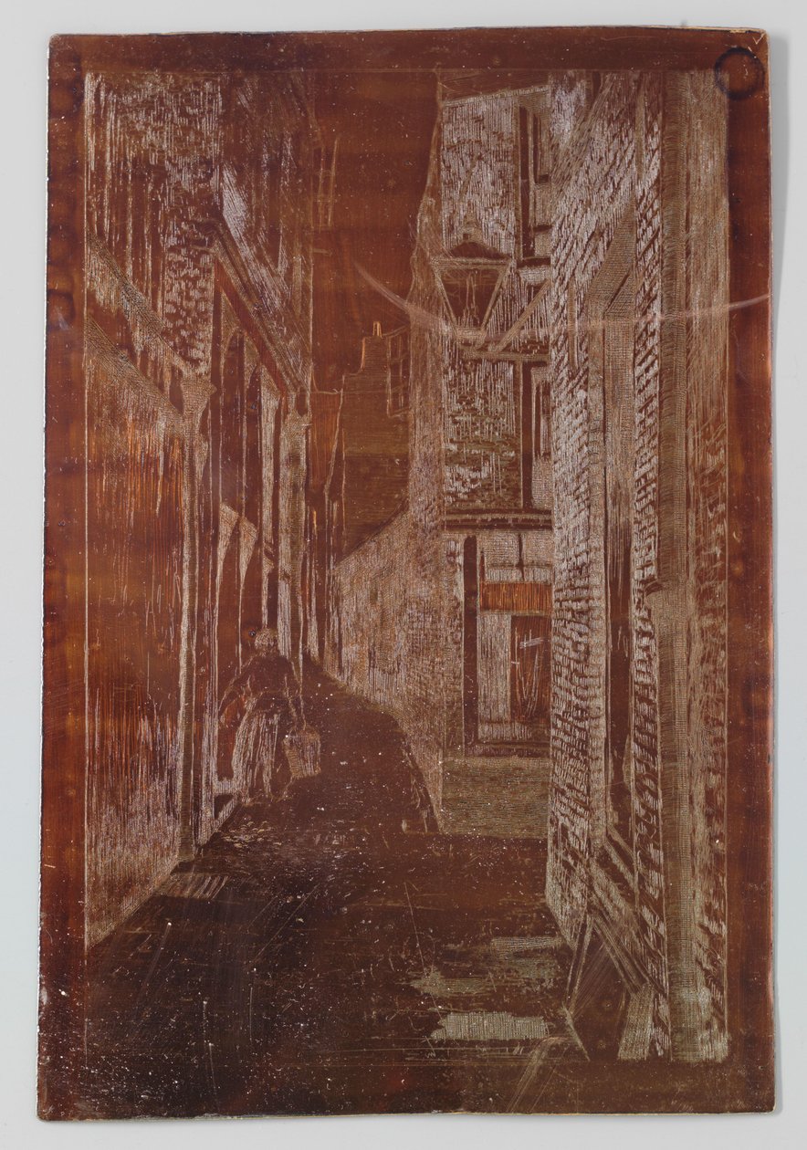 Rua antiga em Rijswijk ou Scheveningen de Willem Adrianus Grondhout (signed by artist)