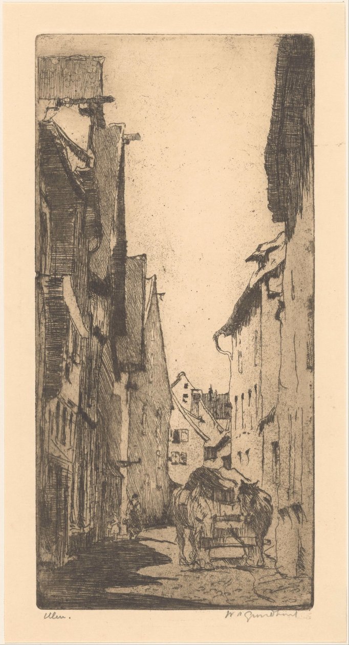 Ulm (título original sobre o objecto) de Willem Adrianus Grondhout (signed by artist)