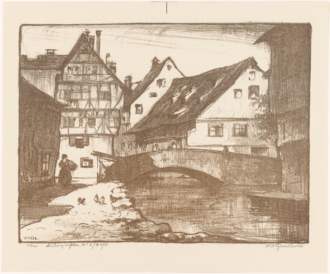 Ulm (título original no objeto) de Willem Adrianus Grondhout (signed by artist)