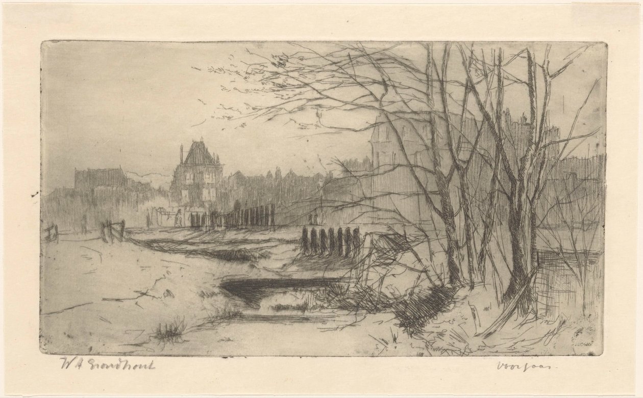 Voorjaar (título original sobre o objecto) de Willem Adrianus Grondhout (signed by artist)